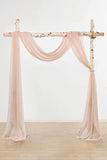 20Ft Table Runner, Chiffon Fabric Wedding Arch Draping Fabric Panels Chiffon, Fabric Drapes Arbor Drapery Wedding Ceremony Reception Swag Decorations for Wedding Party Decoraction