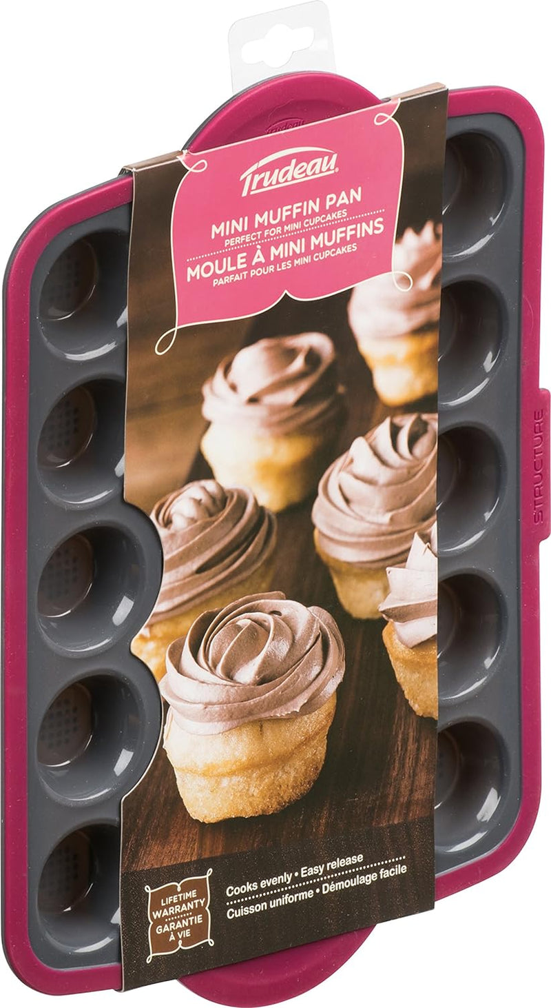 Trudeau Mini Muffin Pan - 24 Cup GreyMint