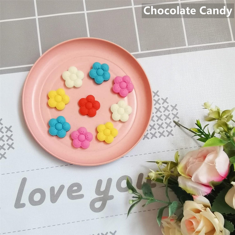 Mini Butterfly Silicone Molds for Chocolate Gummy Candy and Ice Cubes with Scraper