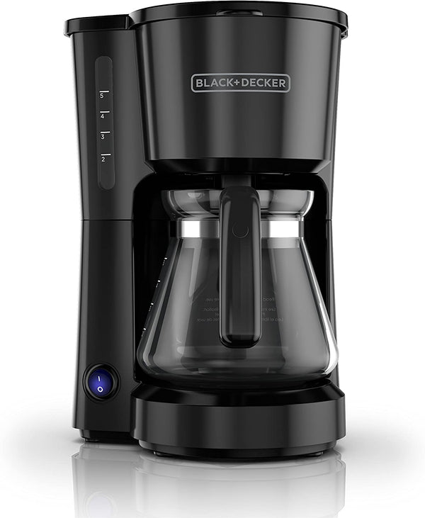 BLACK+DECKER CM0755BZ 4-in-1 5-Cup Coffee Station Coffeemaker, Light Black