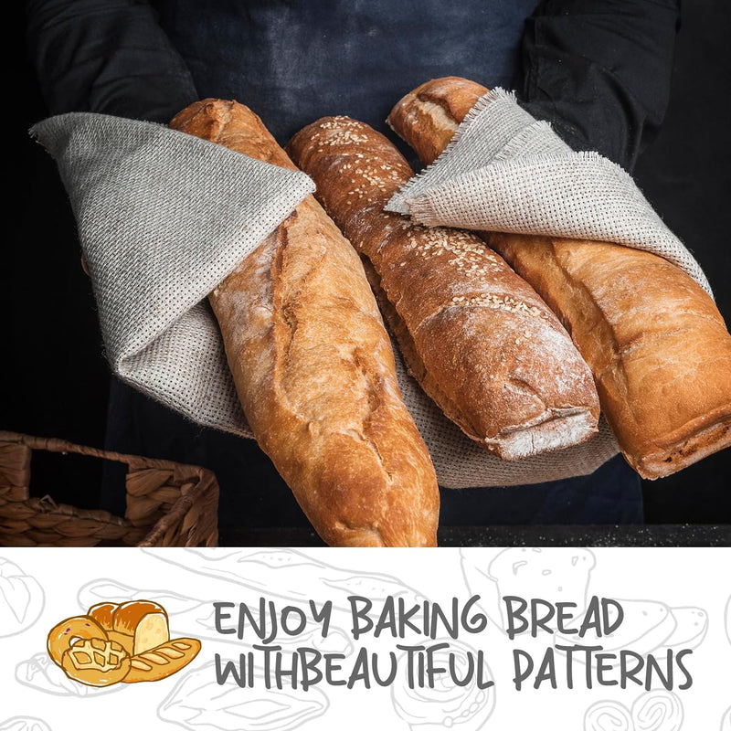 Sourdough Bread Proofing Baskets - Set of 2 with Liners