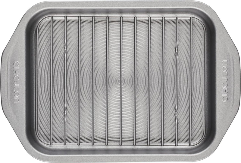 10-Pc Nonstick Bakeware Set - Circleon Total Gray