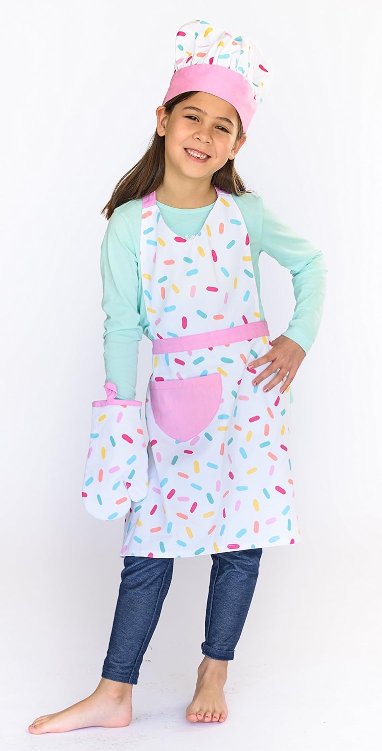 Mother and Daughter Sprinkles Apron Set - Handstand Kitchen 100 Cotton