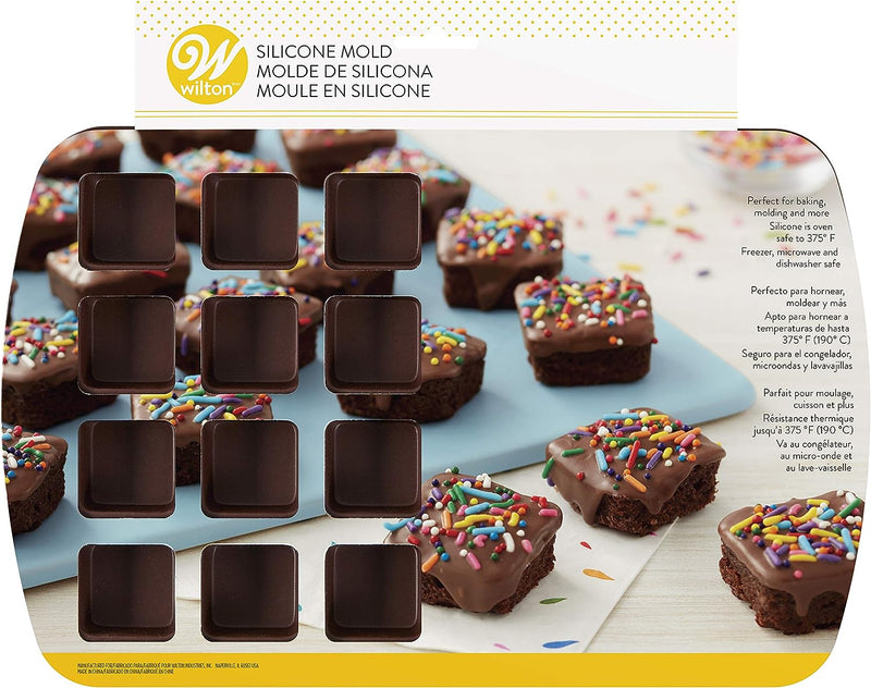 Wilton Silicone Brownie Mold - 24-Cavity Bite-Size Squares