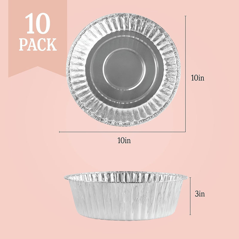 PLASTICPRO 6 Disposable Aluminum Cake Pans - Pack of 20 Oven  Freezer Safe