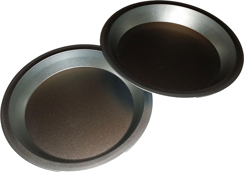 Heavyweight Non-Stick Pie Pan Set - Two 9 Inch Pans - Even Heating - Standard Version