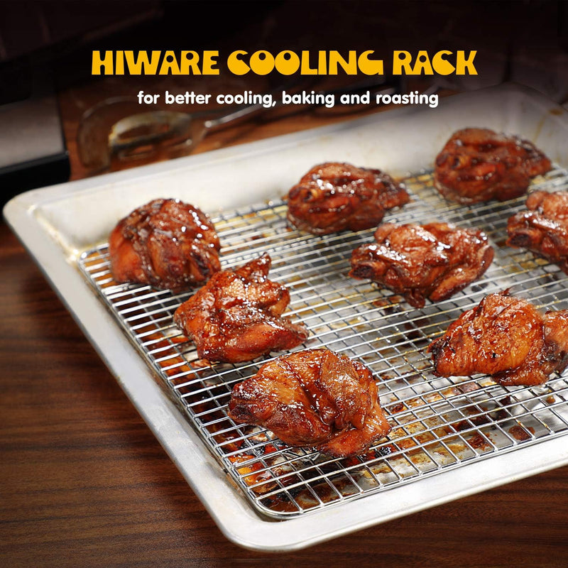 Hiware 2-Pack Stainless Steel Cooling Racks for Baking - 10 x 15