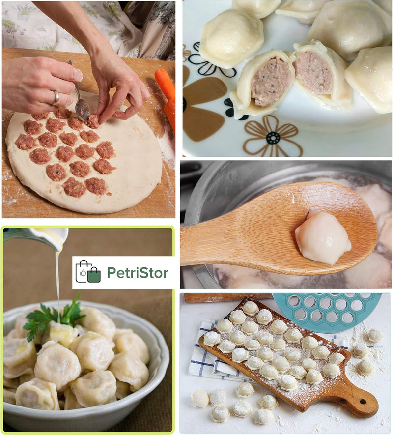 PetriStor Russian Pelmeni Maker - Dumpling Ravioli Plastic Mold