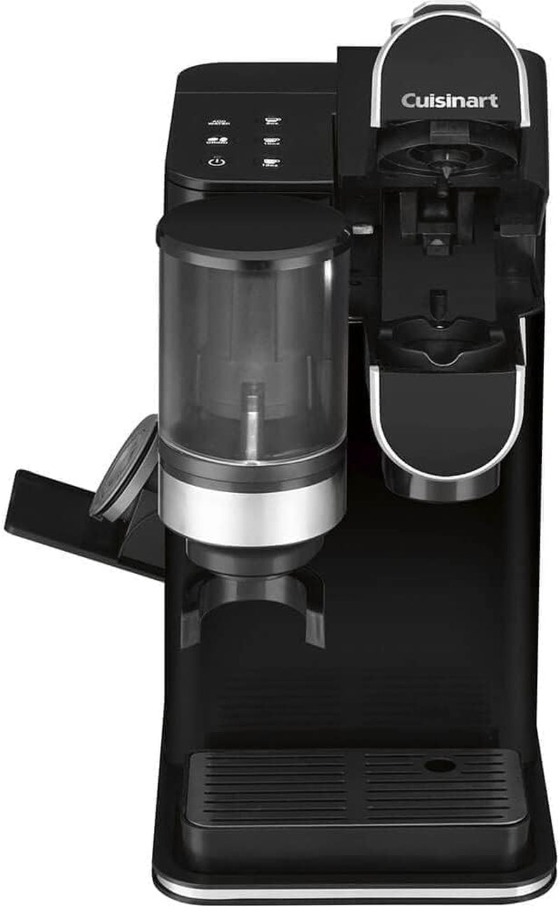 Cuisinart Single Serve Coffee Maker + Coffee Grinder, 48-Ounce Removable Reservoir, Black, DGB-2