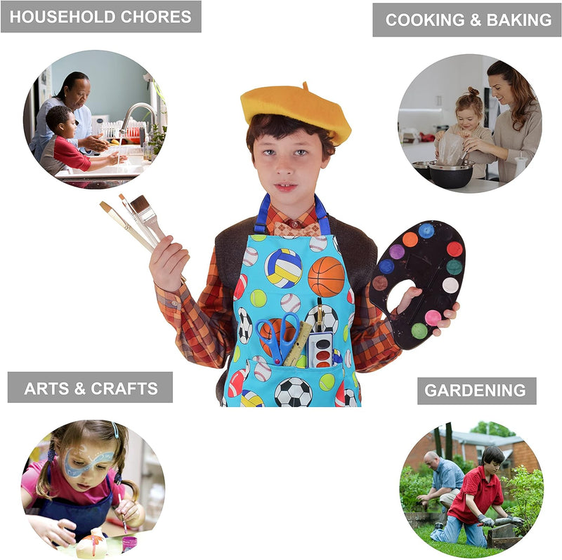 Kids Apron - Dual Pockets - Multifunctional