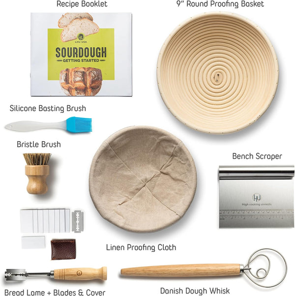 Sourdough Starter Kit with Bread Baking Supplies  Accessories