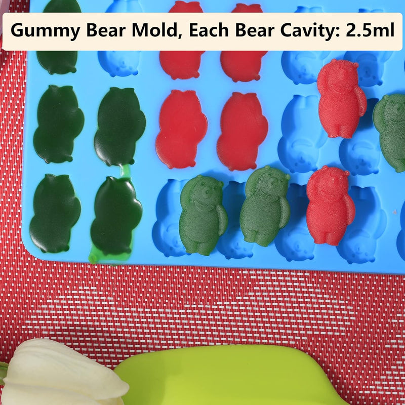 77 Gingerbread Man Silicone Molds - Food Grade for Baking Pudding Candy - with Baking Scraper