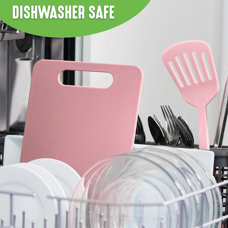 GreenLife 2-Piece Cutting Board Set - Dishwasher Safe Extra Durable Soft Pink