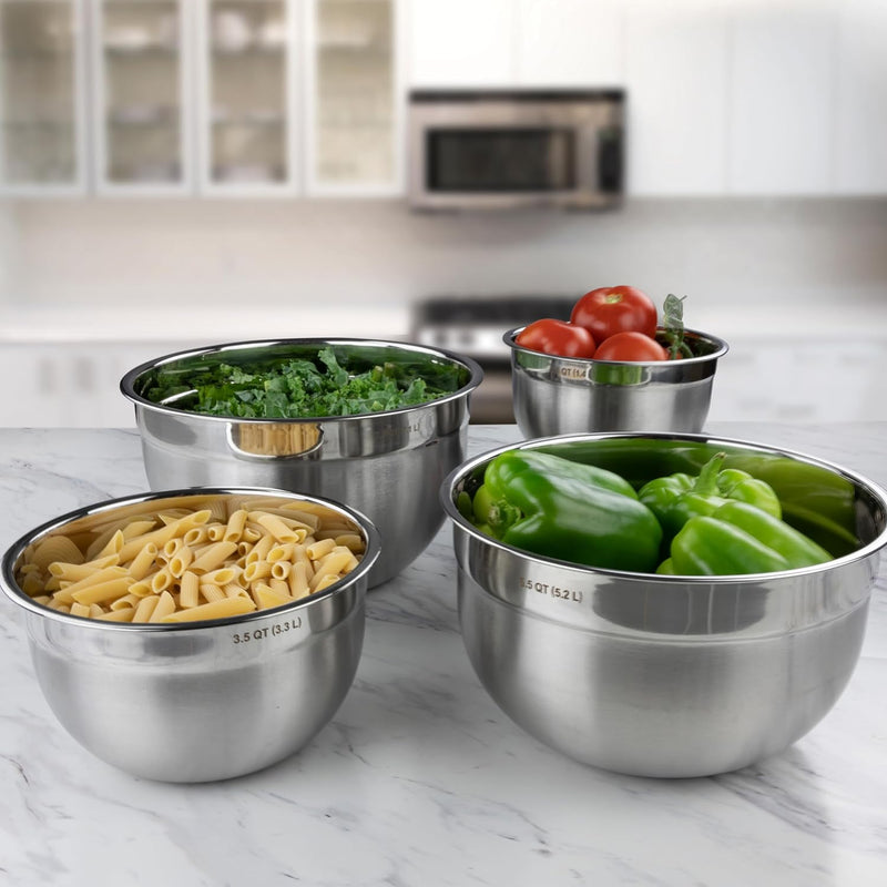 Tovolo Stainless Steel Mixing Bowl - 15 Quart Dishwasher-Safe