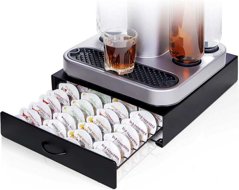 Premium Storage Drawer for Bartesian Capsules by Ksestor - Holds up to 40 Bartesian Pods - Sturdy and Stackable Bartesian Pod Holder - Bartesian - BEV by Black and Decker - Bartesian Machine