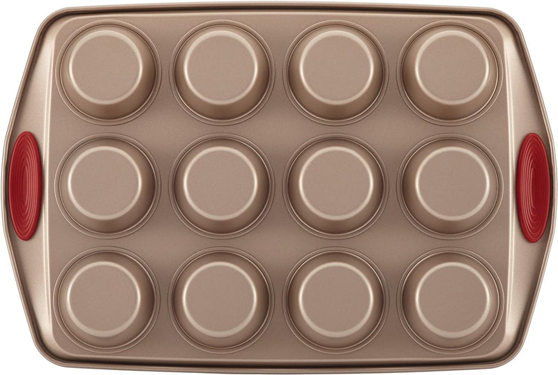 Rachael Ray Cucina Nonstick Bakeware Set - 10 Piece Latte  Cranberry