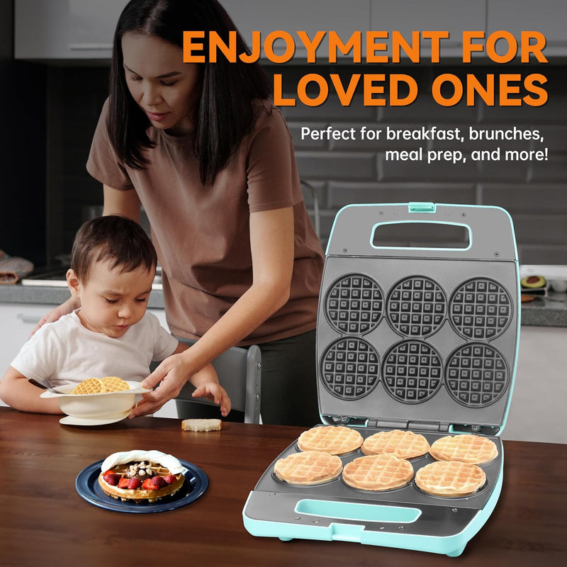 Mini Donut Maker Machine - Bake 12 Doughnuts Perfect for Breakfast Snacks Desserts