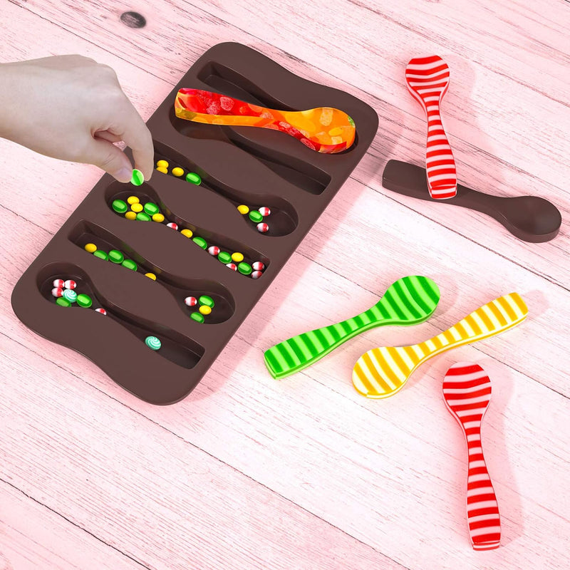 Silicone Chocolate Spoon Mold - 4 Piece Hot Cocoa  Coffee Stirring Spoons for Handmade Treats