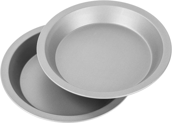Nonstick 9 Pie Pans Set of 2 - Gray