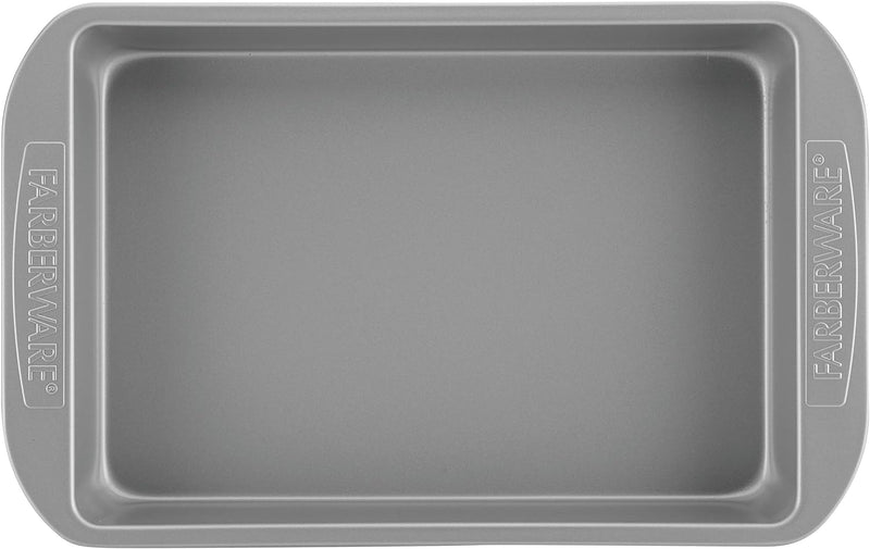 Farberware Nonstick Bakeware Cake Pan with Lid - 9x13 Inches Gray