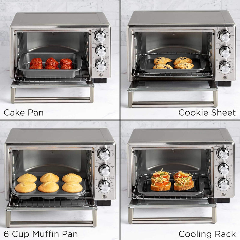 Ecolution 4-Piece Non-Stick Toaster Oven Bakeware Set - Carbon SteelCopper