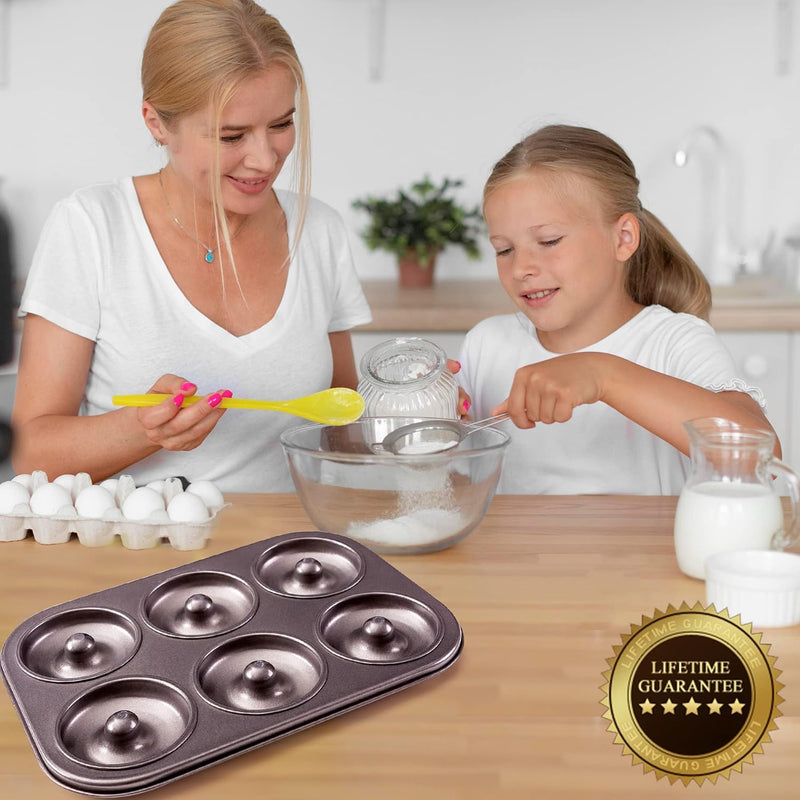 Premium Non-Stick Donut Pan for Healthier Homemade Baked Goods