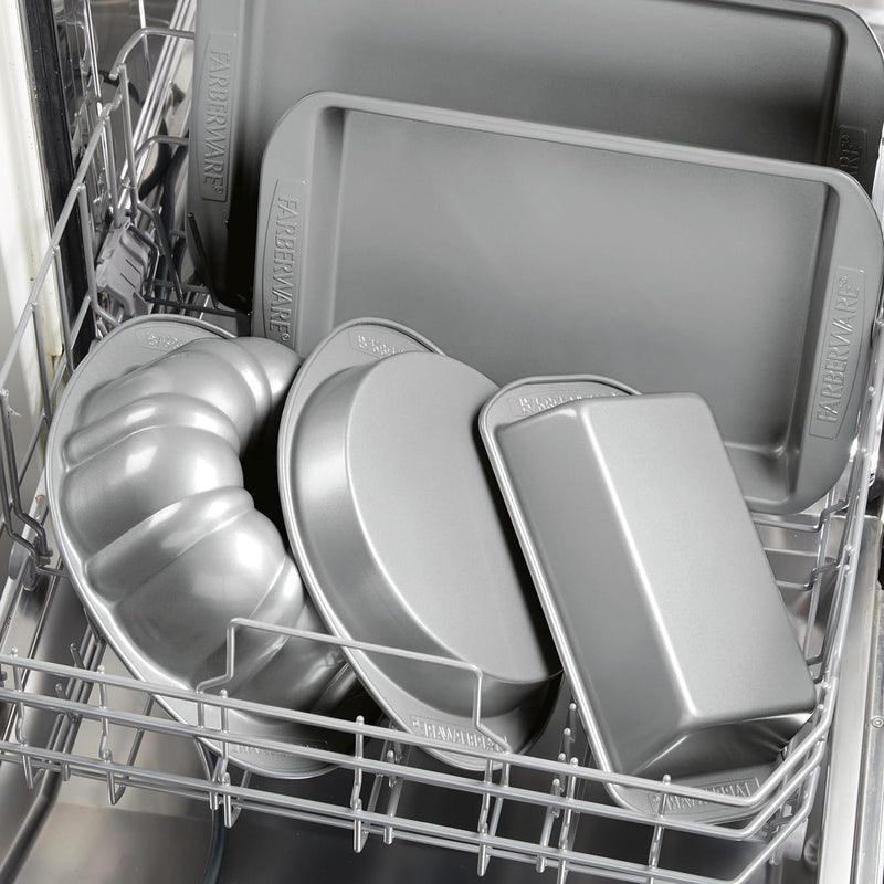 Farberware 4-Piece Nonstick Toaster Oven Pan Set - Gray