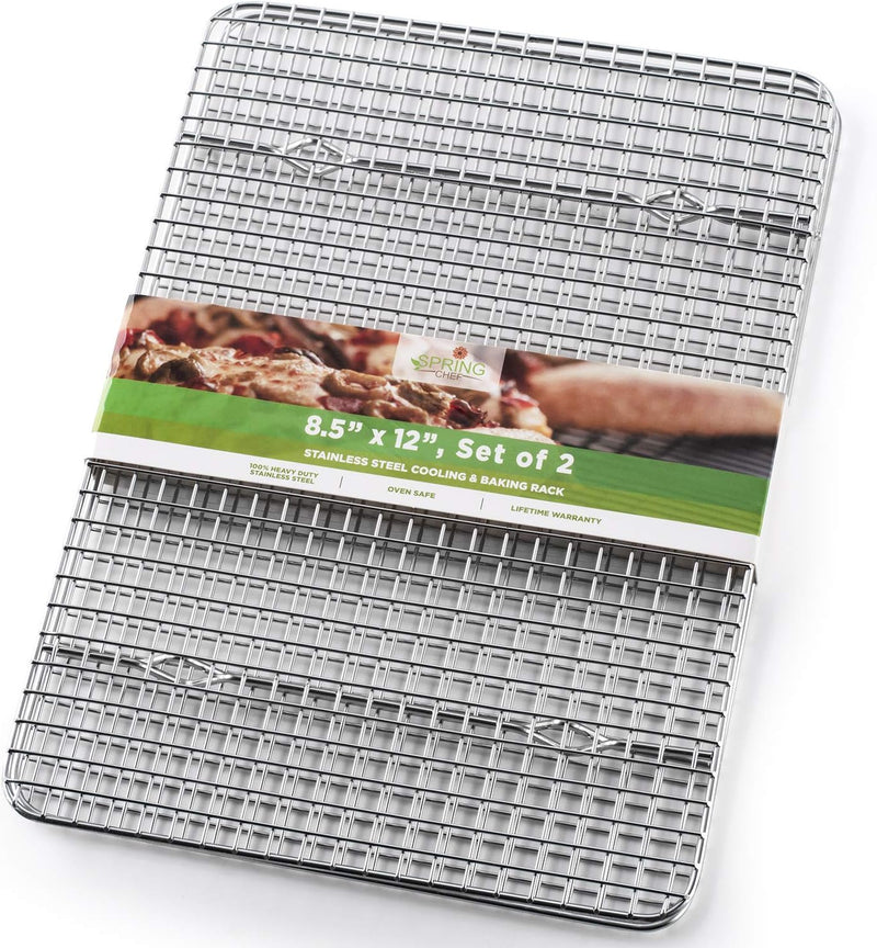 Spring Chef Cooling and Baking Rack - Heavy Duty Stainless Steel 10x15 inches