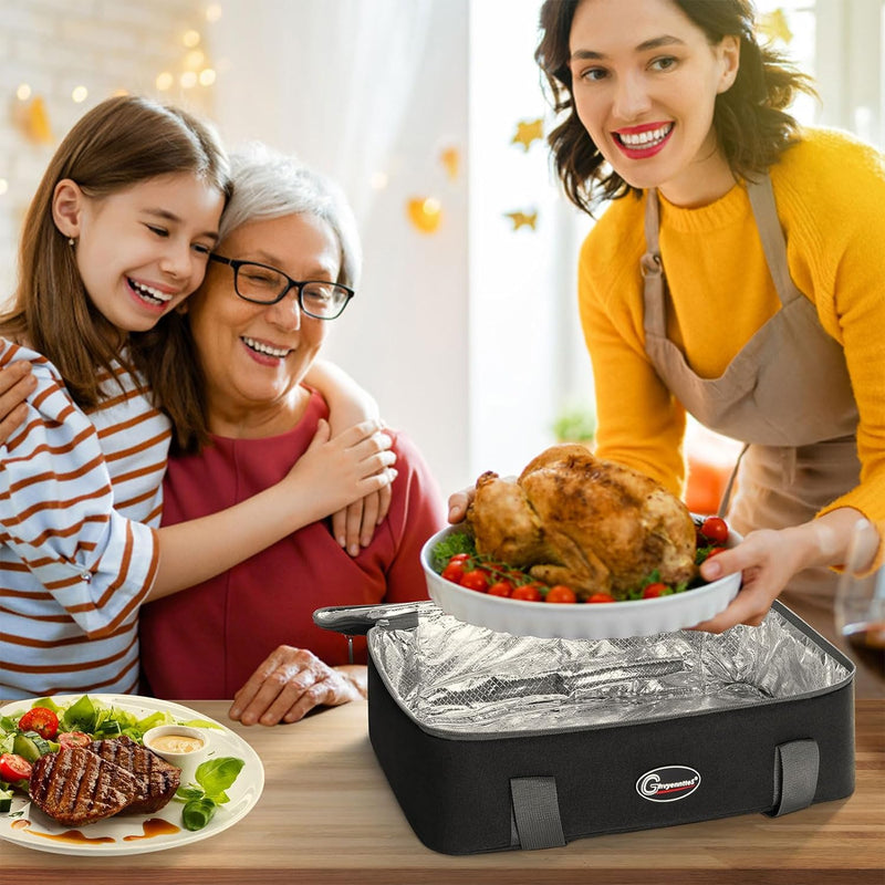 GhvyenntteS Double Casserole Carrier - Expandable Insulated Food Carrier