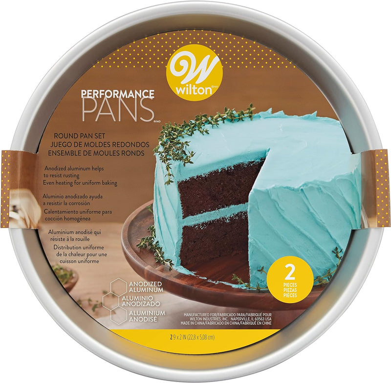 Wilton Cake Pan Set - 8-Inch Round Aluminum 2-Piece