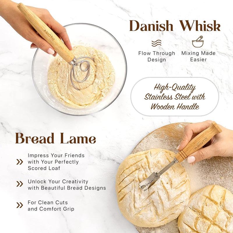 Sourdough Bread Making Kit with Bannetons and Bread Lame Tools