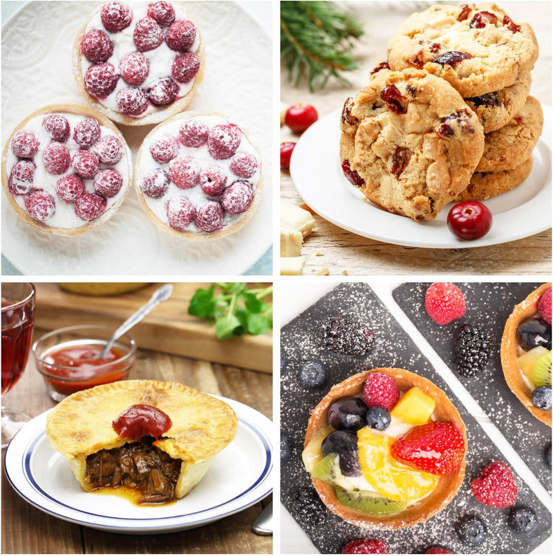 3-Piece Silicone Muffin Top Pans and Baking Mold - 6-Cavity Non-Stick Round Pan for Mini Pies Egg Cloud Bread and English Muffins