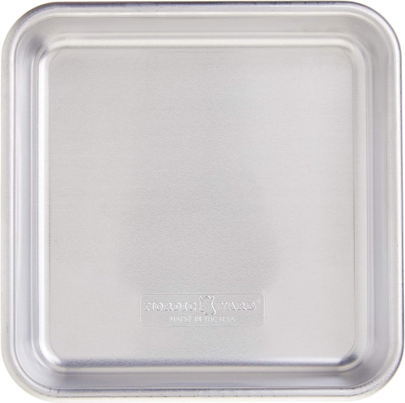 Natural Aluminum Cake Pan with Lid - Rectangle Silver 9x13