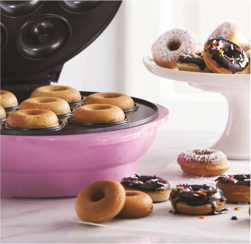 Brentwood Mini Donut Maker - Non-Stick Pink