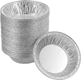 Waytiffer 50 Pack - Pie Pans 5 inch,Mini Pie Tins HEAVY-DUTY Disposable Aluminum Foil Tart/pie Pans for Baking Personal Mini Pies, Easily Stack & Store, Freeze & Reheat