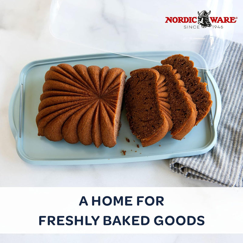 Nordic Ware Loaf Cake Keeper - Blue - 128L x 73W x 46H