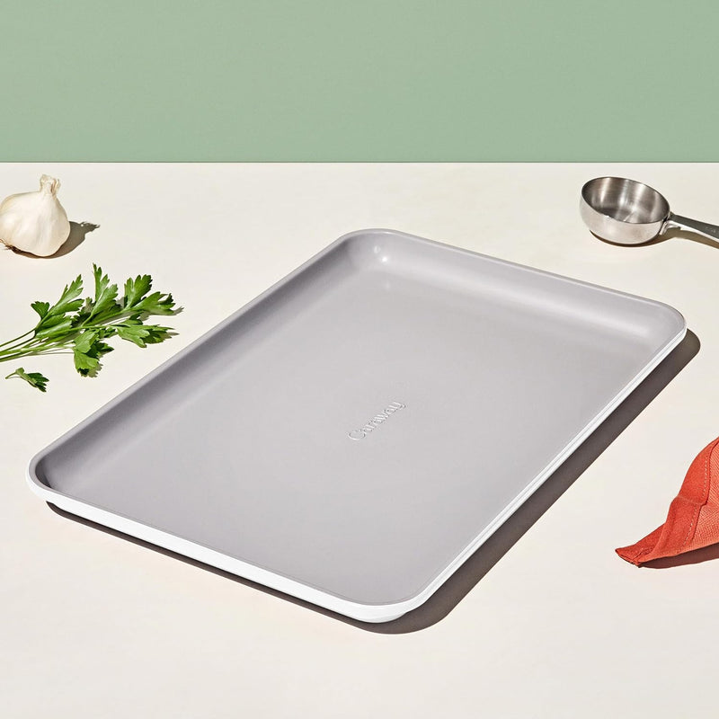 Non-Stick Ceramic Baking Sheet - Naturally Slick Coating - Non-Toxic - Perfect for Baking  Roasting - Large Size - Cream