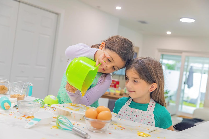 Tovla Jr Kids Baking Set - Cupcake Decorating Kit with Pan Tips Apron - Safe for Girls and Boys 4-12