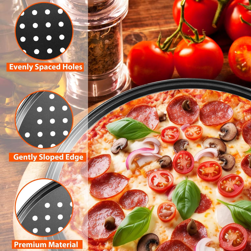 Baking Steel Pizza Pan Set - Nonstick 3-Piece Various Sizes