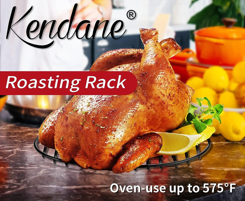 KENDANE Roasting Rack - 12x85in Integrated Feet Enameled Coating PTFE Free