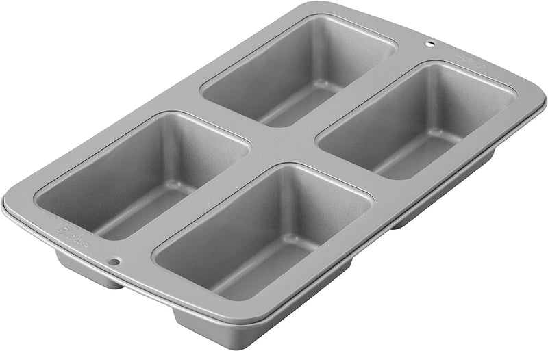 Non-Stick Mini Loaf Pan - 8-Cavity 152 IN x 95 IN x 16 IN Gray by Wilton