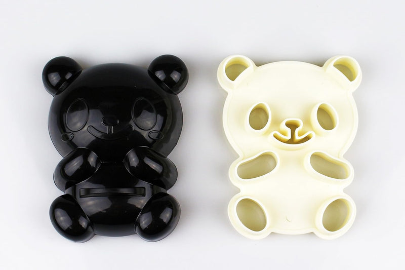 Cute Panda Bear Sandwich  Rice Cutter with Cake  Bread Mold Maker