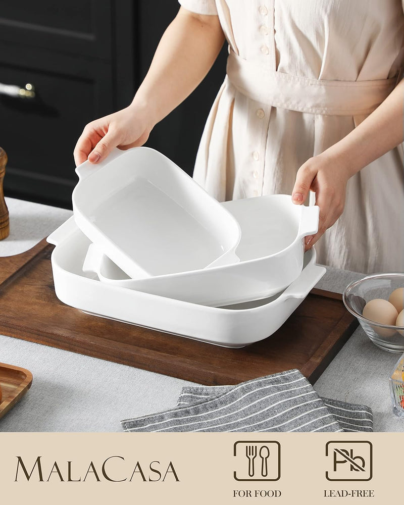 Ceramic Casserole Dish Set - White - BAKE Series