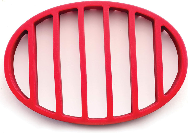 Silicone Roast Rack - Red 9x6 Oval Shape Norpro 405