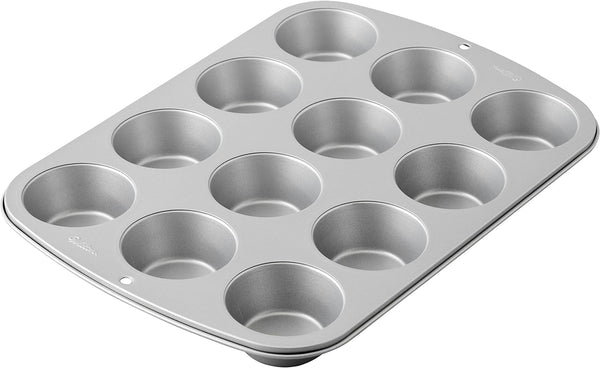 Non-Stick 12-Cup Muffin Pan by Wilton Recipe Right