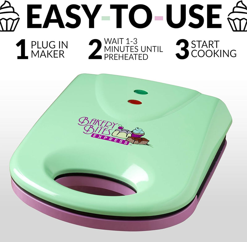 Nostalgia MyMini Cake Pop Maker - Non-Stick Easy-to-Clean Purple 7 Treats