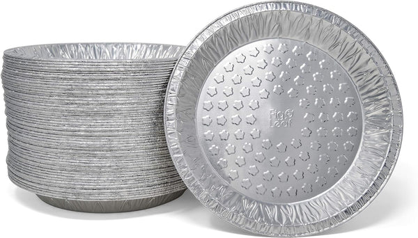 Premium 9-Inch Disposable Aluminum Foil Pie Pans 60 Pack