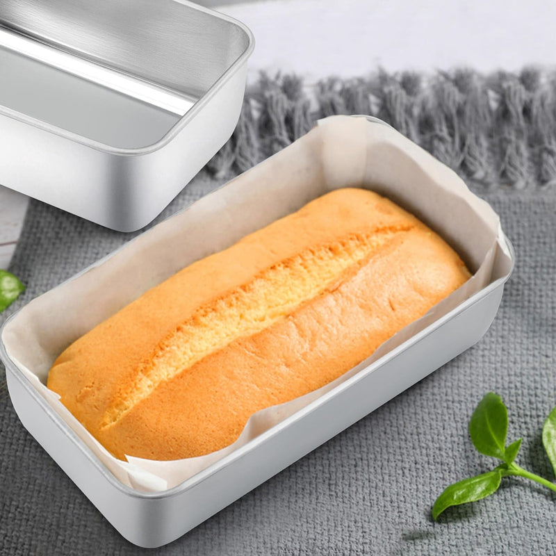 TeamFar Loaf Pans - Set of 2 Stainless Steel Baking Pans for Bread and Meatloaf - Oven  Dishwasher Safe