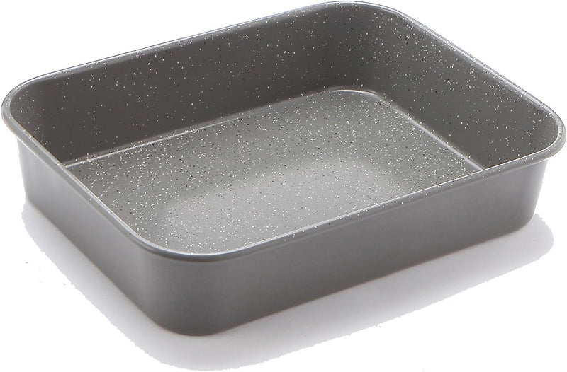 CasaWare NonStick Ceramic Lasagna and Roaster Pan 13 x 10 x 3 inches Silver Granite