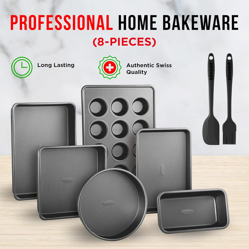 Non-Stick Carbon Steel Bakeware Set - 10-Piece